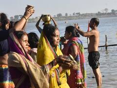 Chhath Puja 2023: Devotees Perform Rituals Across The Globe — See PICS