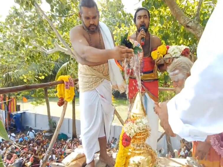 Kumbhabhishekam ceremony held in Alalasundaram village was much criticised. சீர்காழியில் விமர்சையாக நடைபெற்ற விநாயகர், முருகன் கோவில் கும்பாபிஷேகம் - பக்தர்கள் பரவசம்