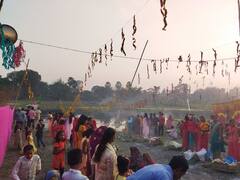 Chhath Puja 2023: गुरुग्राम के शीतला माता मंदिर में छठ पूजा का आयोजन, हजारों की संख्या में पहुंचे श्रद्धालु