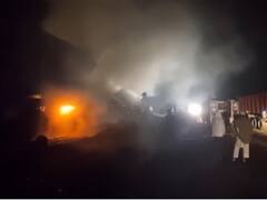 यमुनानगर में 2 ट्रकों में आमने-सामने की भिड़ंत के बाद लगी आग, जिंदा जलने से 2 की मौत