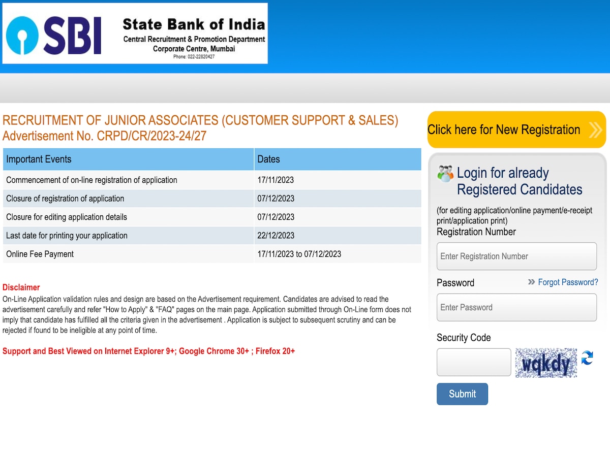 SBI Junior Associate Recruitment 2023 8283 Clerical Grade Vacancies ...