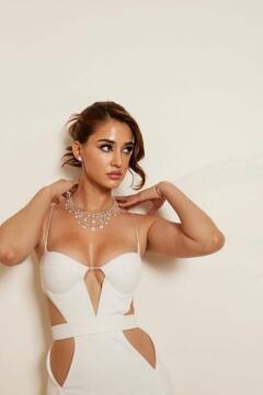 Disha Patani Raises The Heat In White Cut Out Dress; See Pics
