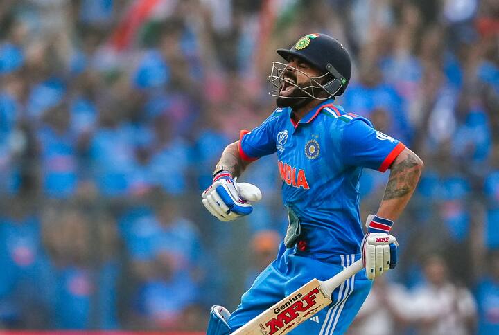 Virat Kohli scored a ton vs NZ in ODI World Cup semifinal and a ton in IND vs AUS ODI World Cup Final will make Kohli only fourth Indian to score back-to-back tons in ODI World Cup.