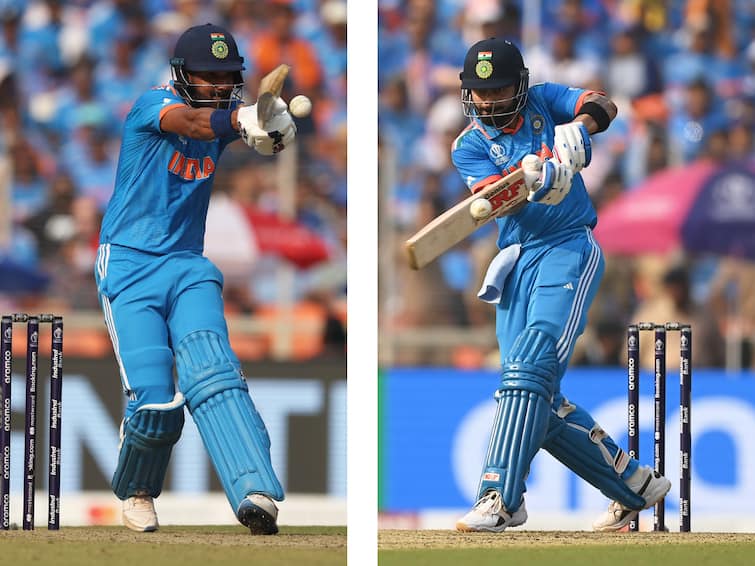 IND vs AUS World Cup 2023 Final 1st Innings Highlights India Sets Target 241 Runs Against Australia Virat Kohli Rphit Sharma IND vs AUS 1st Innings Highlights: विराट-राहुलची संयमी अर्धशतकं, भारताचे कांगारुसमोर 241 धावांचे माफक आव्हान