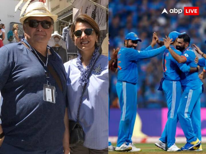 World Cup 2023 neetu kapoor remembers rishi kapoor on IND vs AUS Final Match shares photo with actor World Cup 2023: वर्ल्ड कप फाइनल्स के दौरान Neetu Kapoor को आई पति Rishi Kapoor की याद, फोटो शेयर कर लिखी दिल की बात