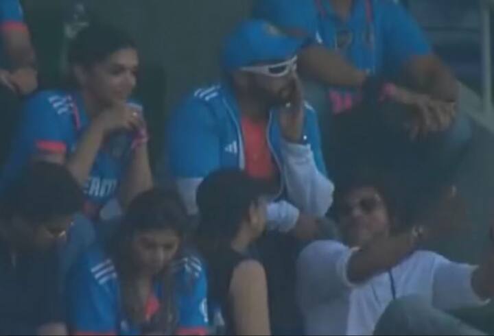 SRK, Gauri Khan, Ayushmann Khurrana, DP, Ranveer Singh and others are present to support Team India