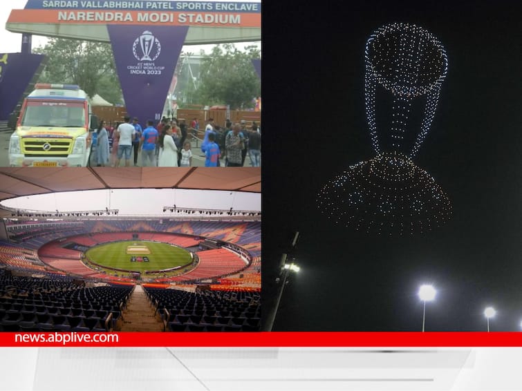 IND vs AUS ICC World Cup Final Match fans outside narendra modi stadium australia virat kohli rohit shami shubman gill