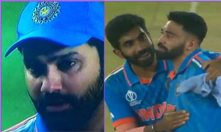 World Cup 2023: કોહલી અને રોહિત શર્માની આંખો આંસુથી છલકાઈ, રડતા સિરાજને બુમરાહે સંભાળ્યો virat-kohli-and-rohit-sharma-crying in World Cup 2023 final World Cup 2023: કોહલી અને રોહિત શર્માની આંખો આંસુથી છલકાઈ, રડતા સિરાજને બુમરાહે સંભાળ્યો