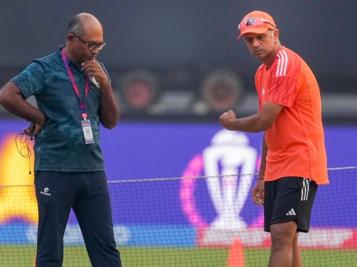 IND vs AUS Final Coach Rahul Dravid may will be get farewell after world cup 2023 final ahmedabad IND vs AUS Final: 16 साल पुरानी हार का धब्बा मिटाने की कोशिश में द्रविड़ की टीम, जीत के साथ कोच को मिल सकती है विदाई