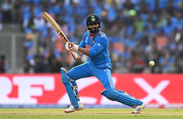 The ICC acknowledged Ravindra Jadeja for his pivotal contributions to the team, consistently taking crucial wickets during the middle overs. His economy rate, standing at 4.25 per over, ranked among the tournament's best. (Image Credit: Getty)