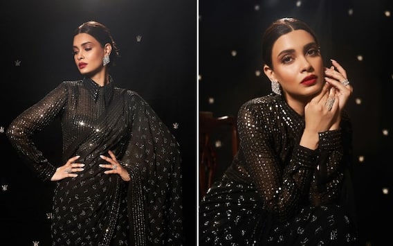Diana Penty: Diana Penty is looking very glamorous in black saree, see pictures Diana Penty: Diana Penty is looking very glamorous in black saree, see pictures