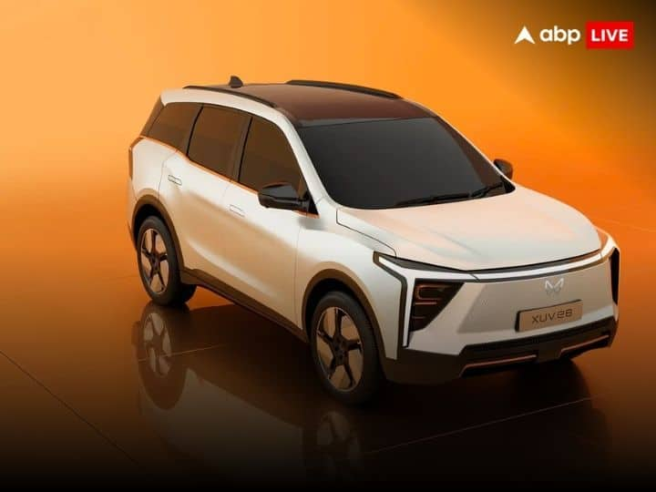 Mahindra XUV e8 is spotted during the testing new details are revealed Mahindra XUV.e8: महिंद्रा XUV.e8 की नई डिटेल्स आई सामने, टेस्टिंग के दौरान हुई स्पॉट 