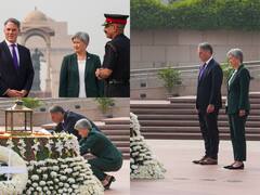 Australian Dy PM Marles, Foreign Minister Wong Visit National War Memorial In Delhi: IN PICS