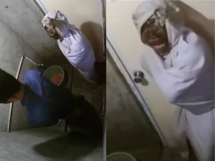 Scary Ghost Standing Behind Man In Toilet Watch Viral Video टॉयलेट गए शख्स के पीछे खड़ी थी डरावनी चुड़ैल! ये VIDEO देख खड़े हो जाएंगे रोंगटे