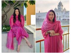Karisma Kapoor Glows In Pink During Golden Temple Visit; SEE PICS