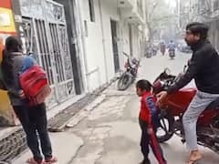 Delhi Students Back To School After Early Winter Break As Air Quality Improves. IN PICS