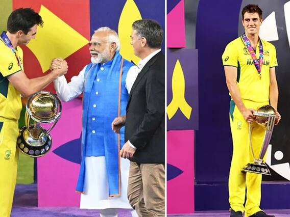 Cummins Left Alone While Modi Presents World Cup : ఆస్ట్రేలియాకు వరల్డ్ కప్ ట్రోఫీ అందించిన మోదీ