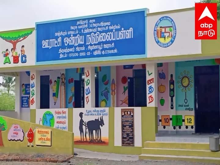 Kanchipuram complaint that miscreants mixed faeces in the drinking tank of the Panchayat Union Middle School in Thiruvandar village near Uttaramerur உத்திரமேரூர் பள்ளி தண்ணீர் தொட்டியில் கலக்கப்பட்டது மனித கழிவா? நேரில் ஆய்வு செய்த கலெக்டர் விளக்கம்