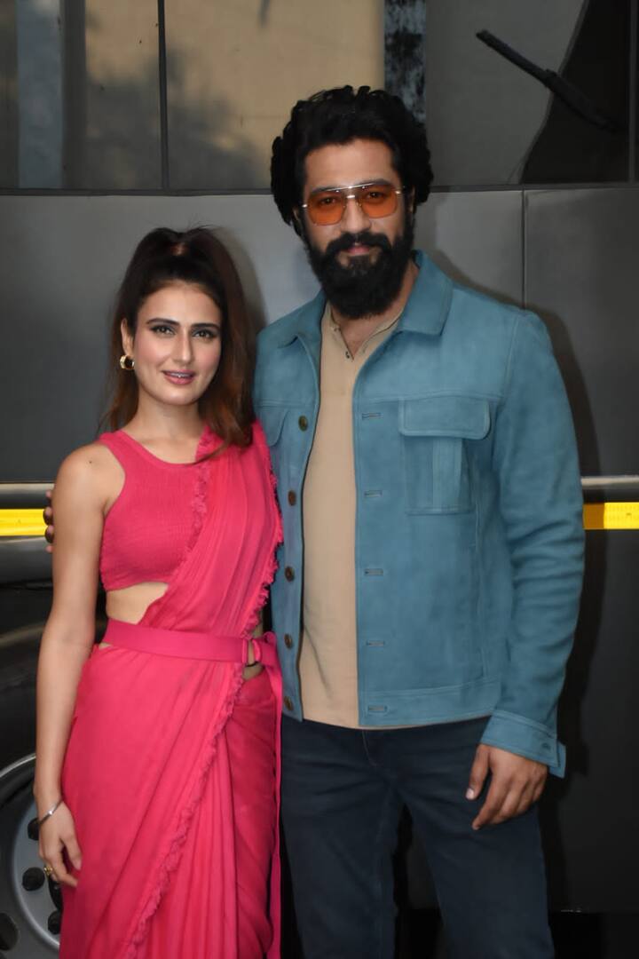 Vicky Sheikh Vicky Kaushal And Fatima Sana Sheikh Promote 'Sam Bahadur' In Style; PICS