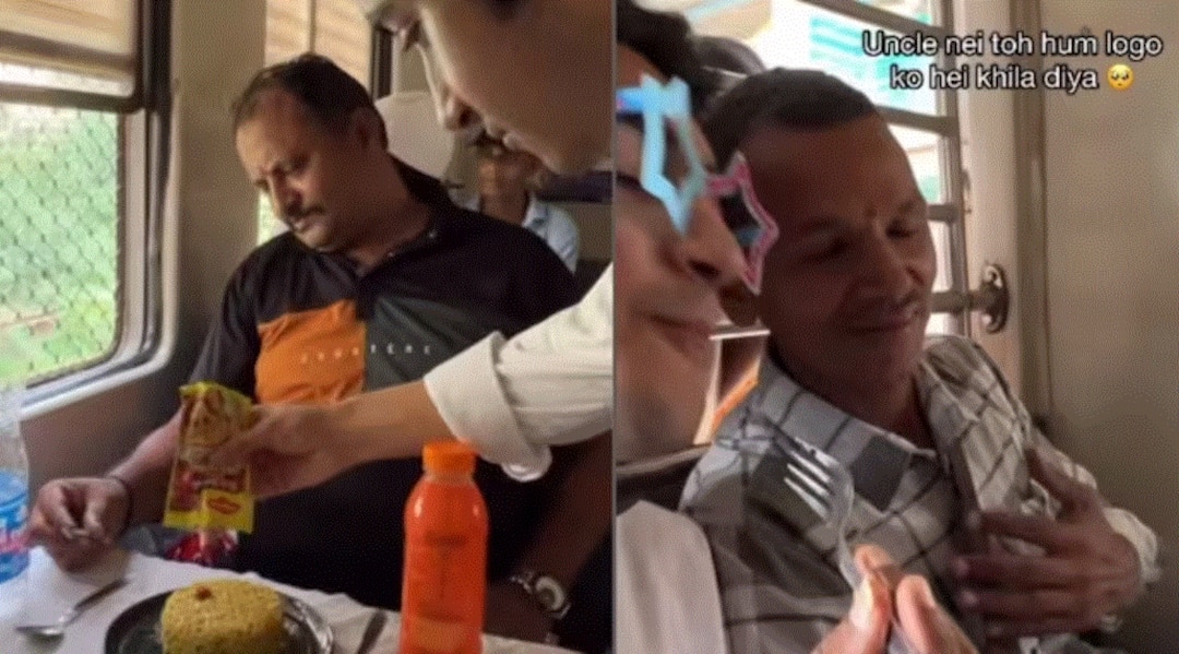 Duo Set Up Mobile Restaurant In Mumbai Local, Serve Quirky Dishes. WATCH Duo Set Up Mobile Restaurant In Mumbai Local, Serve Quirky Dishes. WATCH