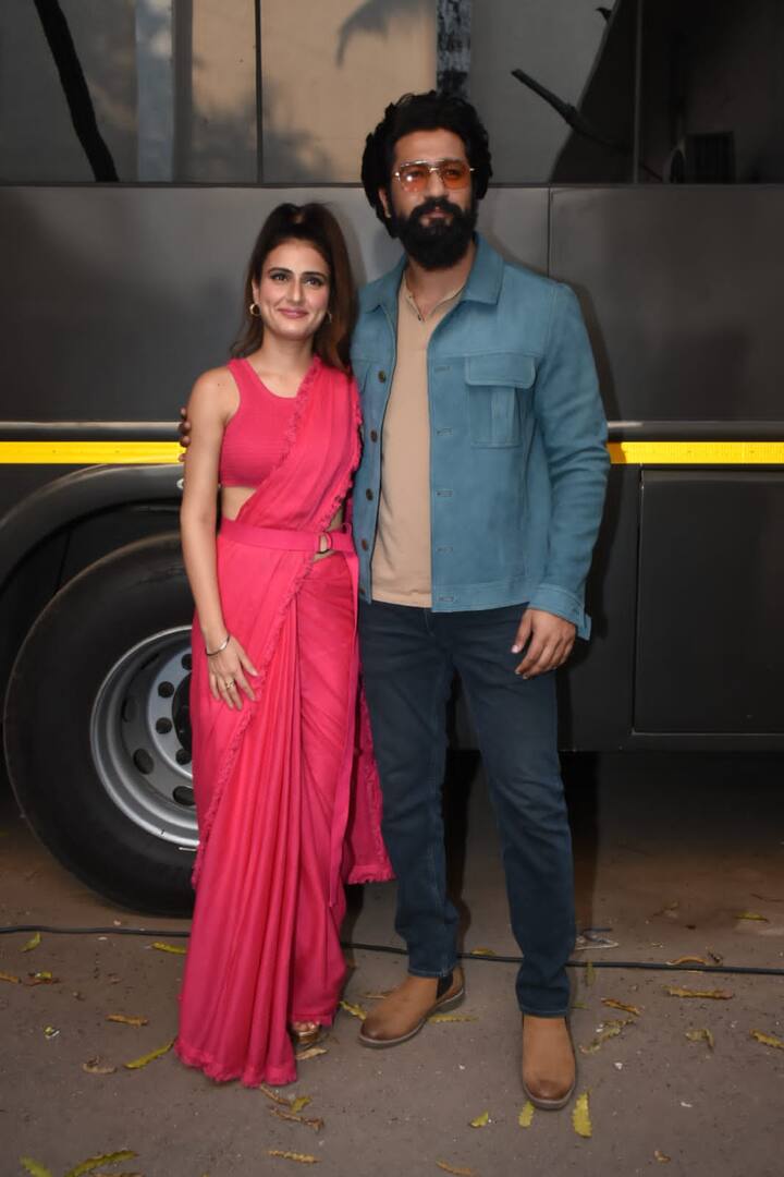Vicky Sheikh Vicky Kaushal And Fatima Sana Sheikh Promote 'Sam Bahadur' In Style; PICS