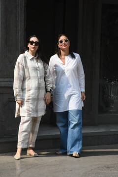 Karisma Kapoor And Kareena Kapoor: लोलो आणि बेबोचा कूल लूक; फोटोवर खिळल्या नजरा