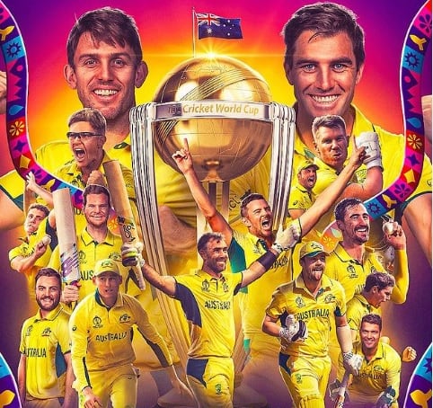 ওয়ান ডে বিশ্বকাপে ৬ নম্বর বারের জন্য জয় ছিনিয়ে নিয়েছে অস্ট্রেলিয়া। তাদের কাছাকাছি রয়েছে শুধু ভারত ও ওয়েস্ট ইন্ডিজ। দুটো দলই এখনও পর্যন্ত দু বার করে বিশ্বচ্য়াম্পিয়ন হয়েছে।