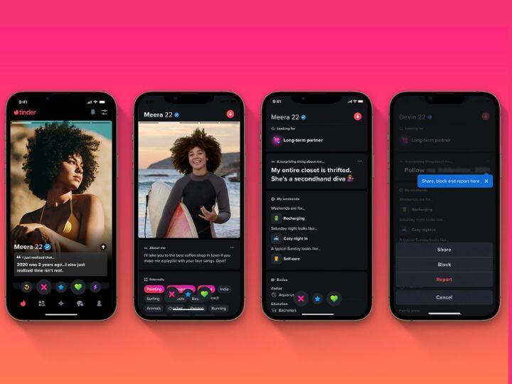 Tinder redesigns profile pages with prompts info tags and quiz here is how to use them to connect with new people easily डेटिंग ऐप Tinder में कंपनी ने दिया नया अपडेट, प्रोफाइल पर ये सब लिखकर फटाफट बनेंगे कनेक्शन