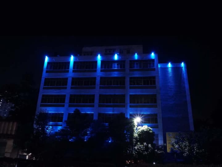 In a noticeable display of solidarity, various places of worship, iconic buildings, and structures in Kolkata and different districts of West Bengal have been bathed in blue light over the past few days. (Image Source: UNICEF, West Bengal)