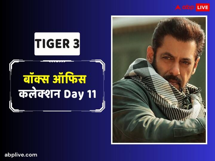 Tiger 3 Box Office Collection Day 11 Salman Khan Film earn 5 crore 75 Lakh on eleventh day Second Wednesday Tiger 3 Box Office Collection Day 11: हर दिन घट रही कमाई के बावजूद 250 करोड़ पार करने से इंचभर दूर है Tiger 3, जानें 11वें दिन का कलेक्शन