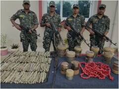 छत्तीसगढ़-ओडिशा बॉर्डर पर भारी मात्रा में विस्फोटक बरामद, बड़ा हमला करने की तैयारी में थे नक्सली