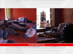 Rohit Pawar : मनुबाई जवळा या बीड जिल्ह्यातील शेवटच्या गावात युवा संघर्ष यात्रेचा दुपारचा ब्रेक, रोहित पवार आणि सहकाऱ्यांनी मंदिरातच केला आराम