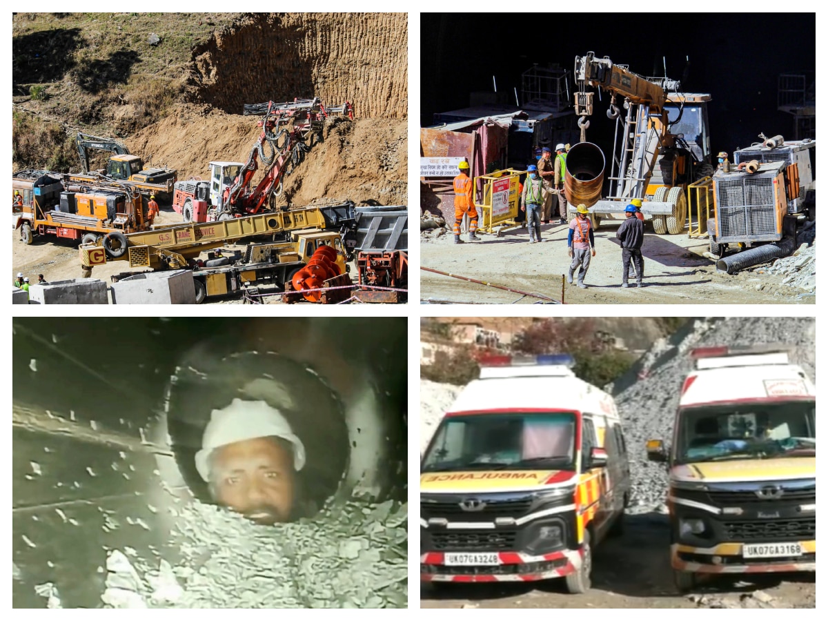 Uttarakhand Rescue Ops Uttarkashi Tunnel Collapse Update Ambulance On ...