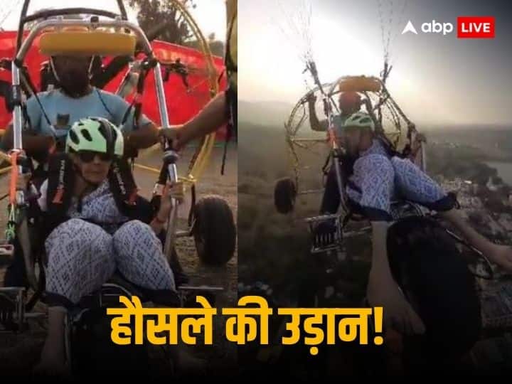 97 Year Old Woman Did Paramotoring Along With Her Instructor Anand Mahindra Says Hero