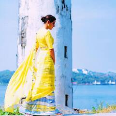 Sara Ali Khan Gives Sunshine Vibes In Yellow Saree In Goa - See Pics