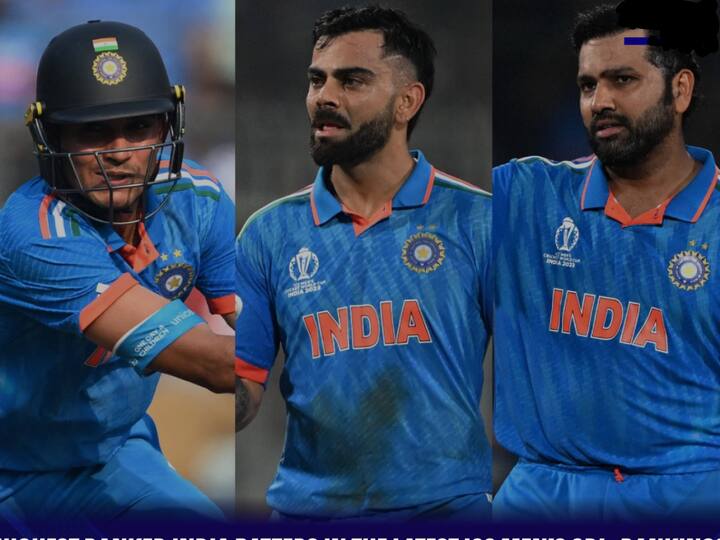 ODI rankings of Indian batters after World Cup ICC ODI Rankings: వన్డే ర్యాంకింగ్స్‌లో భారత్‌ సత్తా ,  టాప్‌ 4లో ముగ్గురు మనవాళ్లే