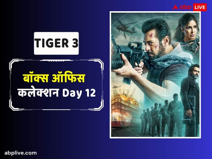Tiger 3 Box Office Collection Day 12 Salman Khan Film earn 4 crores 70 lakh on Second Thursday twelfth Day Tiger 3 Box Office Collection Day 12: ‘टाइगर 3’ की बॉक्स ऑफिस पर रफ्तार पड़ी सुस्त,अब 5 करोड़ भी नहीं कमा पा रही फिल्म, 12वें दिन का कलेक्शन जान लगेगा तगड़ा झटका