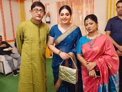 Kanchan-Sreemoyee: লুকোচুরি নেই.. ফিল্মি পার্টি থেকে শুরু করে পুজো-বাড়ি, পাশাপাশি কাঞ্চন-শ্রীময়ী