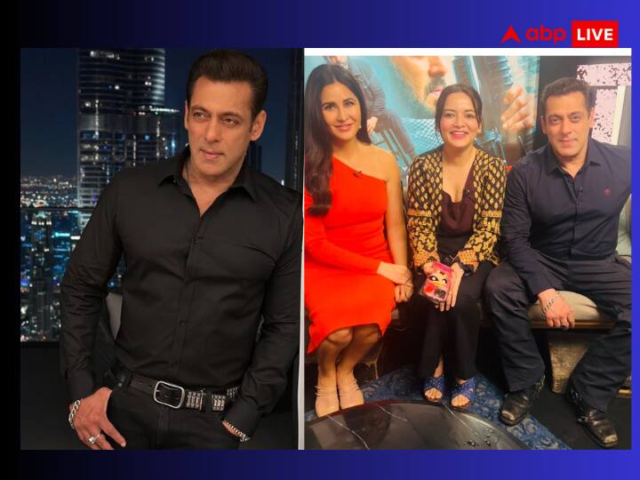 tiger 3 salman khan wearing old and torn shoes in an interview fans said aap legend ho Salman Khan Photo: फटे पुराने जूते पहनकर इंटरव्यू देने पहुंचे Salman Khan, फोटो देख लोग बोले -'ये स्टार कितना डाउन टू अर्थ है'