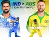 India vs Australia: నేడే భారత్‌-ఆసిస్‌ తొలి టీ 20 , శుభారంభంపై ఇరు జట్ల కన్ను