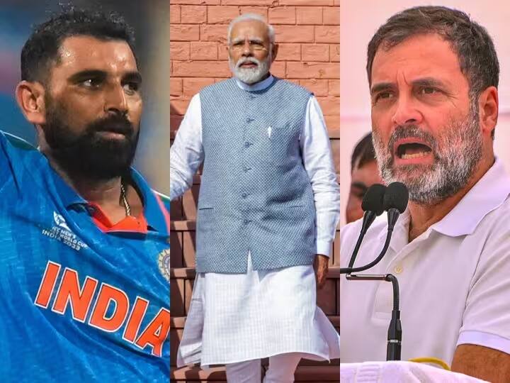 mohammed shami s reaction on congress leader rahul gandhi s panauti statement pm narendra modi Mohammed Shami: राहुल गांधींच्या 'पनौती' वक्तव्यावर मोहम्मद शामीची प्रतिक्रिया, म्हणाला... 