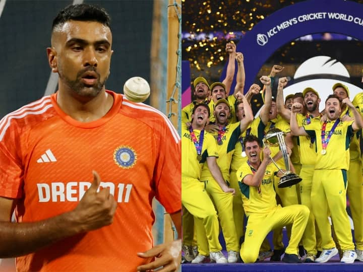 Ravichandran Ashwin revealed the conversation with Australia chief selector george bailey and understand the Ahemdabad pitch difference of World Cup 2023 World Cup 2023: वर्ल्ड चैंपियन बनने के बाद ऑस्ट्रेलियाई दिग्गज ने अश्विन को बताया फाइनल जीतने का सीक्रेट, समझा दिया पिच का फर्क