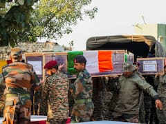 Wreath-Laying Ceremony Of 5 Soldiers Killed In Rajouri Encounter Held In Jammu. IN PICS