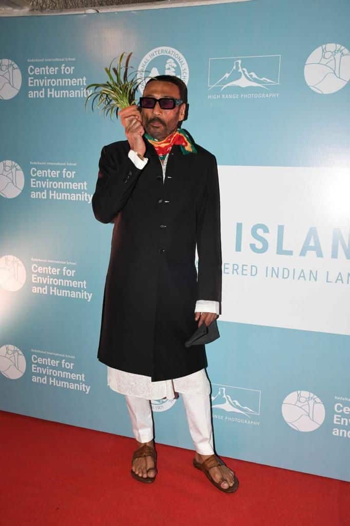 Jackie Shroff was seen with his forever companion - a plant.