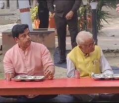 In Pics: आंवला वृक्ष के नीचे भोजन कर CM योगी ने किया एकादशी व्रत का पारण, देखें तस्वीरें