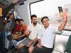 KTR in Metro Train: మెట్రో రైలులో కేటీఆర్ సందడి, కిక్కిరిసిన జనం మధ్యే ప్రయాణం