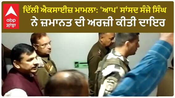 Delhi Excise Case : 'ਆਪ' ਸਾਂਸਦ ਸੰਜੇ ਸਿੰਘ ਨੇ ਜ਼ਮਾਨਤ ਦੀ ਅਰਜ਼ੀ ਕੀਤੀ ਦਾਇਰ