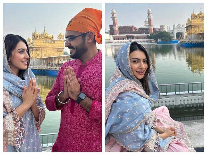 Actor Hansika Motwane on Friday posted pictures on Instagram from her visit to Golden Temple in Amritsar.