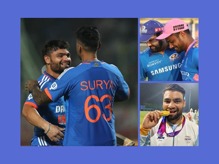 for t20 world cup 4 5 6 looks locked for India with Suryakumar yadav Hardik pandya Rinku singh 2024 Rinku Singh : रिंकूच्या विजयी 'सिक्स'ने एका झटक्यात 4,5,6 चा घोळ 'फिक्स' करुन टाकला; दुर्दैवाचा फेरा फक्त संजू सॅमसनचा!