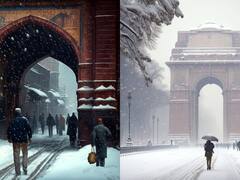AI Photos : AI ची कमाल, दिल्ली-कोलकात्त्यामध्ये जोरदार बर्फवृष्टी! फोटो पाहून व्हाल हैराण..